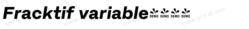 Fracktif variable字体转换